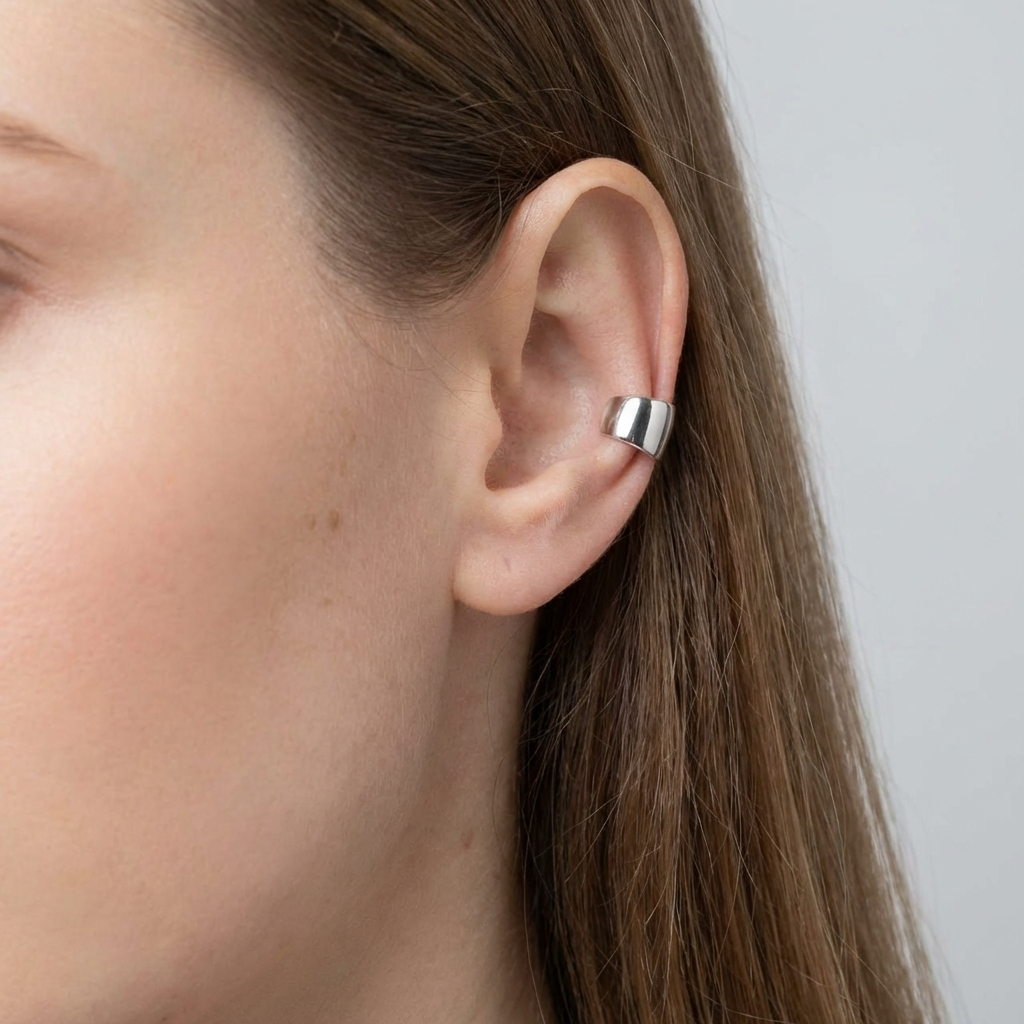 925 Sterling Silver Cuff Earrings