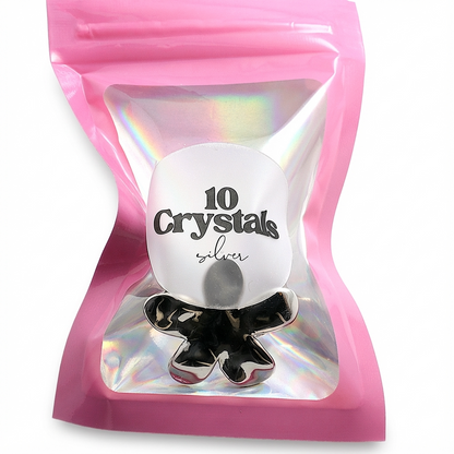 Срібна каблучка квітка ЄВА - фірмове подарункове пакування 10 Crystals