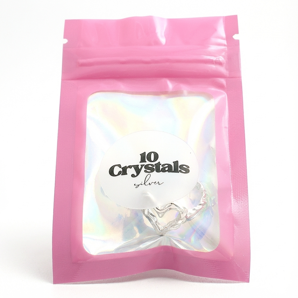 Срібна каблучка 925 ХЕЙЛІ у фірмовому пакуванні 10 Crystals
