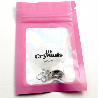 Срібне намисто 925 ЛЮБОВ у фірмовому пакуванні 10 Crystals