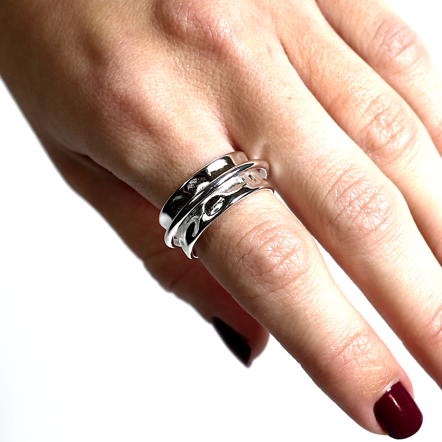 990 грн - багаторозмірні  срібні каблучки 10 Crystals - в наявності. Відправка у день замовлення. monopay.  Нова Пошта, Укрпошта.