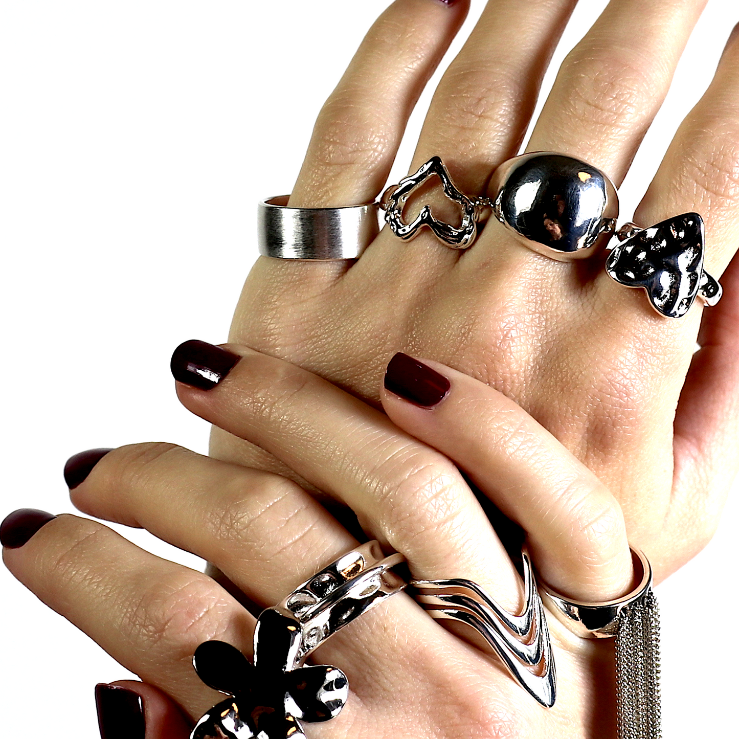 990 грн - Срібні каблучки та обручки - 10 Crystals - Киів, Дніпро - В наявності. Відправка у день замовлення. monopay. Нова Пошта, Укрпошта. Доставка Одеса, Львів - вся Україна.