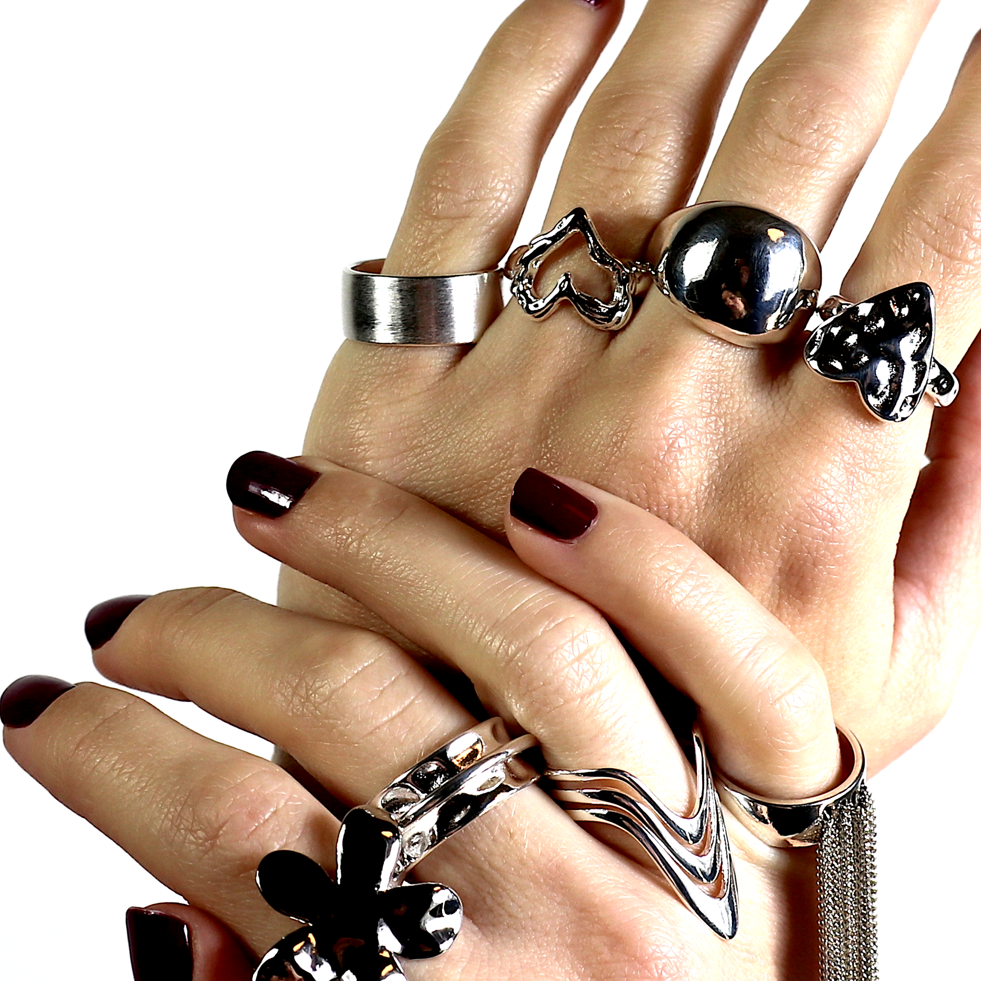 990 грн - Срібні каблучки та обручки - 10 Crystals - Киів, Дніпро - В наявності. Відправка у день замовлення. monopay. Нова Пошта, Укрпошта. Доставка Одеса, Львів - вся Україна.