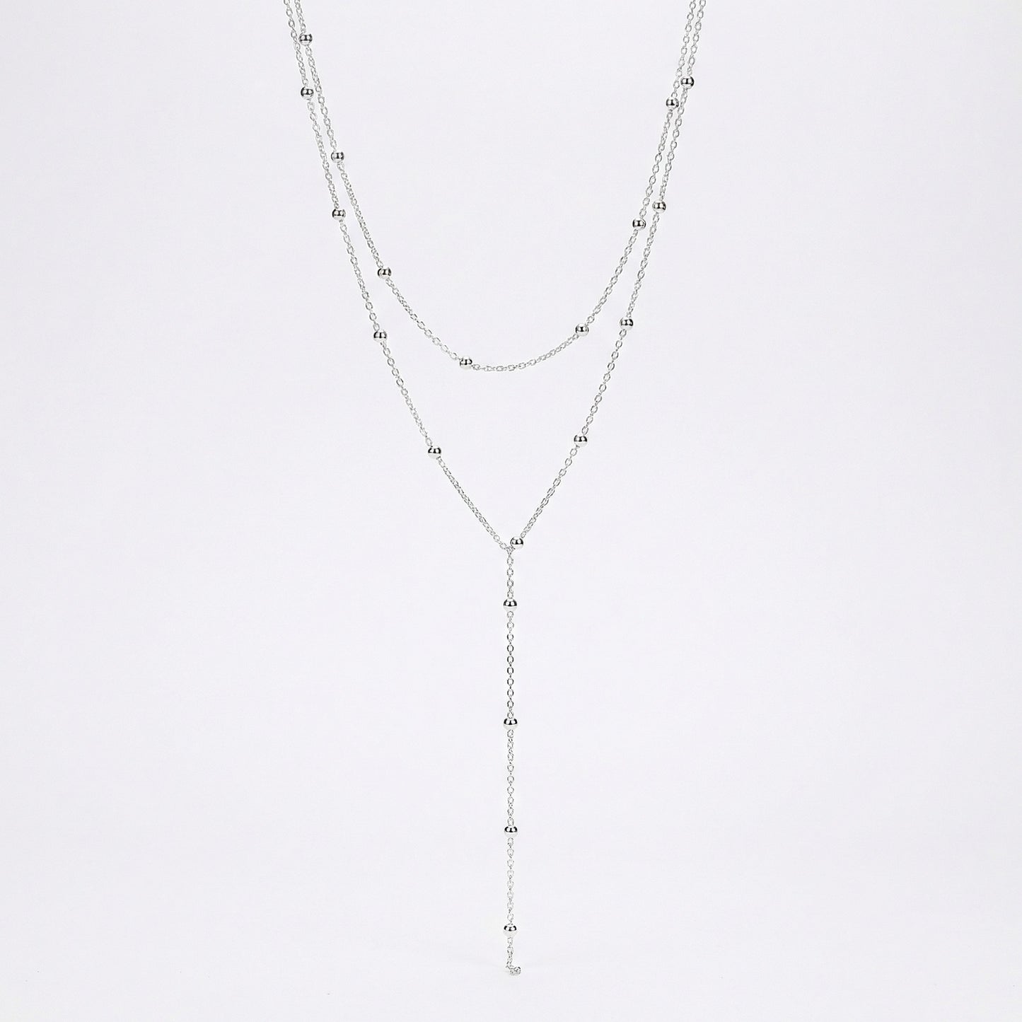 Срібний ланцюжок з кульками МОНІКА. Срібне кольє чокер з кулями. Ланцюжки плетіння якір. Швидка доставка по Україні.