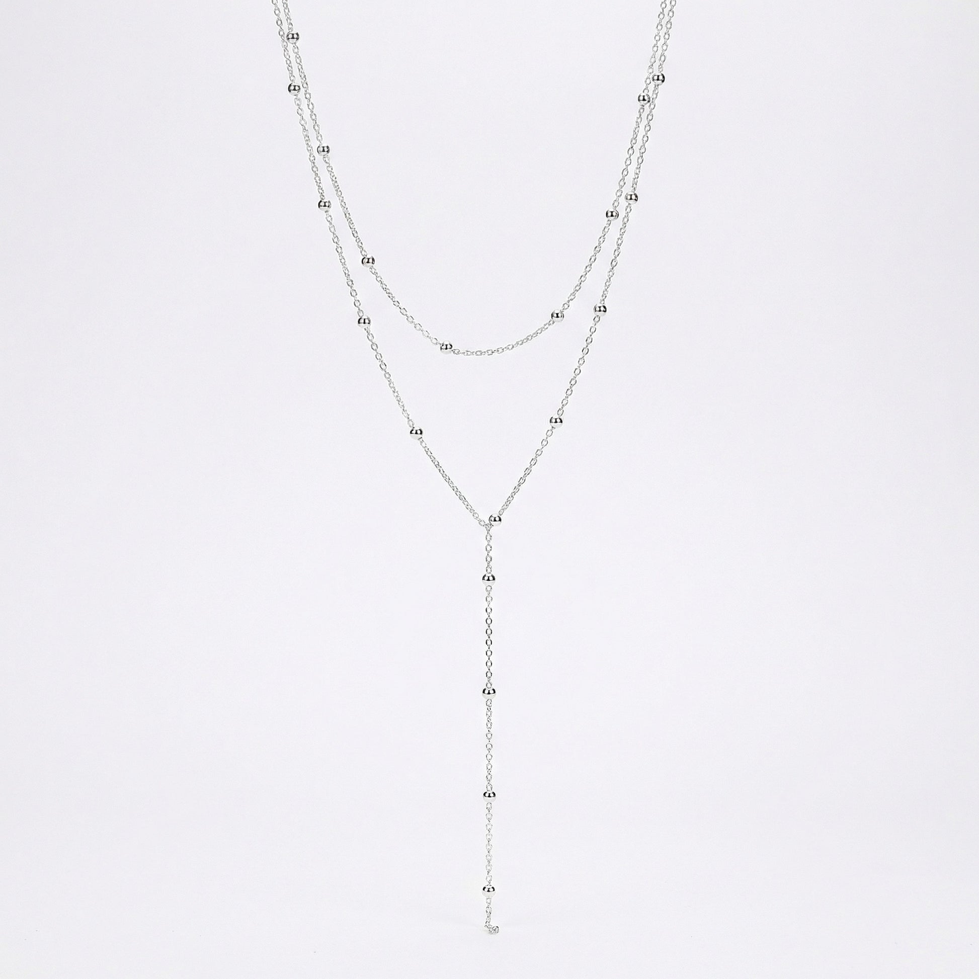 Срібний ланцюжок з кульками МОНІКА. Срібне кольє чокер з кулями. Ланцюжки плетіння якір. Швидка доставка по Україні.