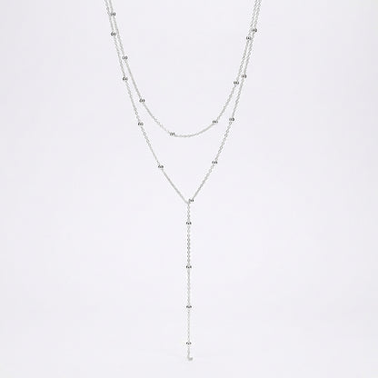 Срібний ланцюжок з кульками МОНІКА. Срібне кольє чокер з кулями. Ланцюжки плетіння якір. Швидка доставка по Україні.