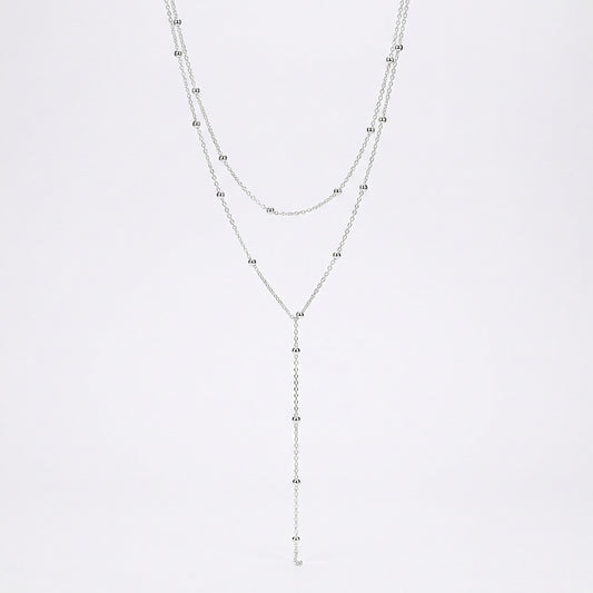 Срібний ланцюжок з кульками МОНІКА. Срібне кольє чокер з кулями. Ланцюжки плетіння якір. Швидка доставка по Україні.