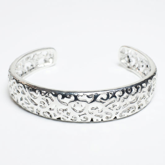 Жорсткий срібний браслет масивний. Безкоштовна доставка по Україні. Діаметер 6 см.