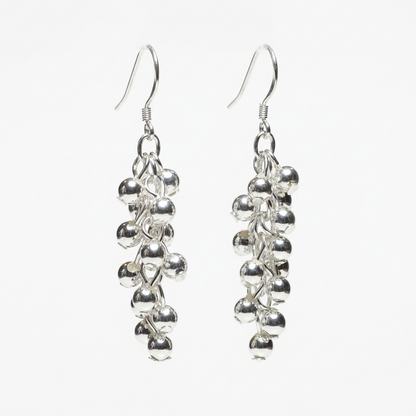 Срібні сережки з рухомими кульками. Безкоштовна доставка по Україні. Відправлення в день замовлення.