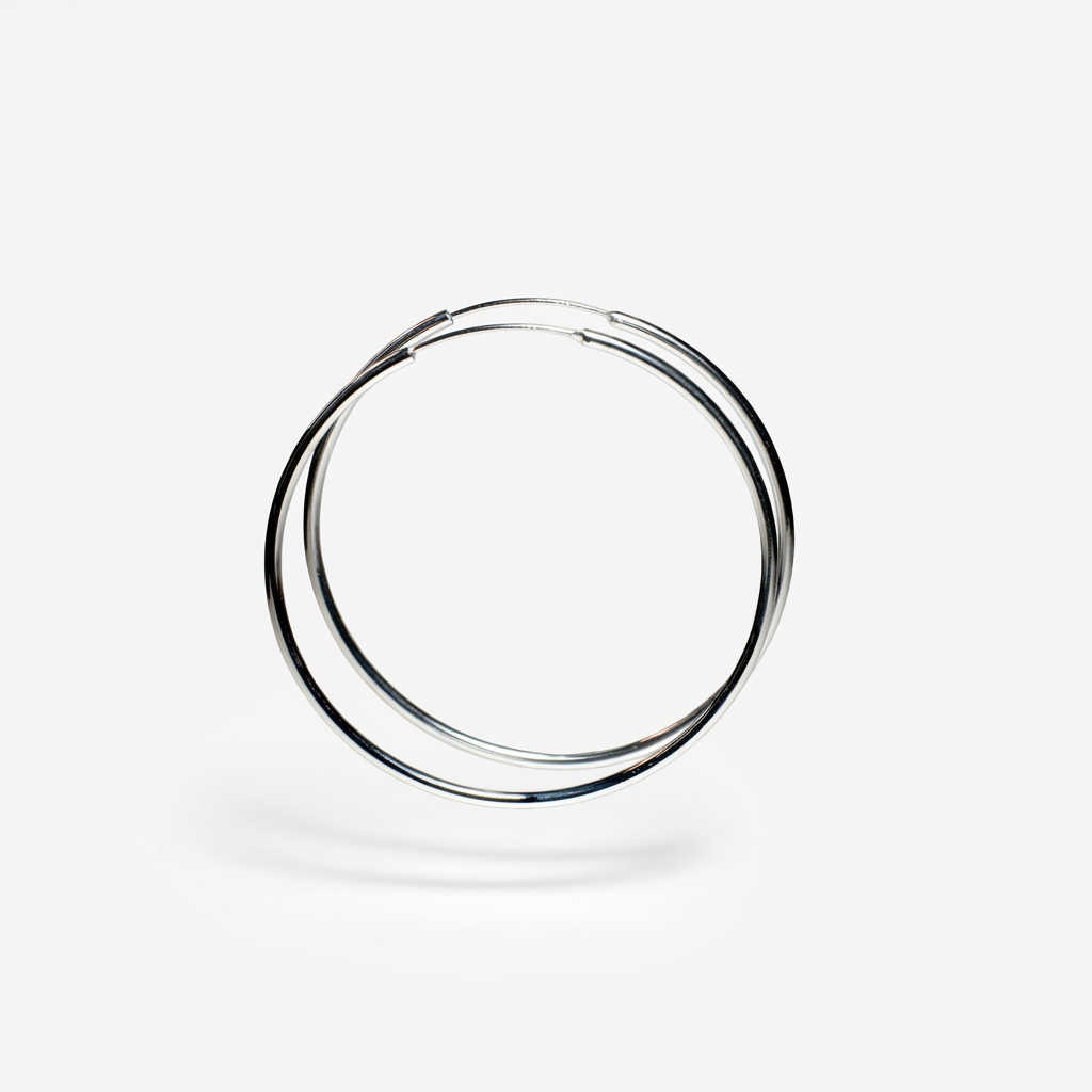 Срібні сережки-кільця конго 50 мм та 60 мм. Без вставок. Безкоштовна доставка по Україні. Відправлення в день замовлення. 