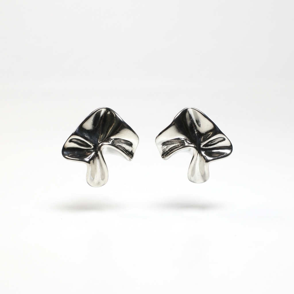 Великі срібні сережки пусети. Масивні, але невагомі. Безкоштовна доставка по Україні. Відправлення у день замовлення.