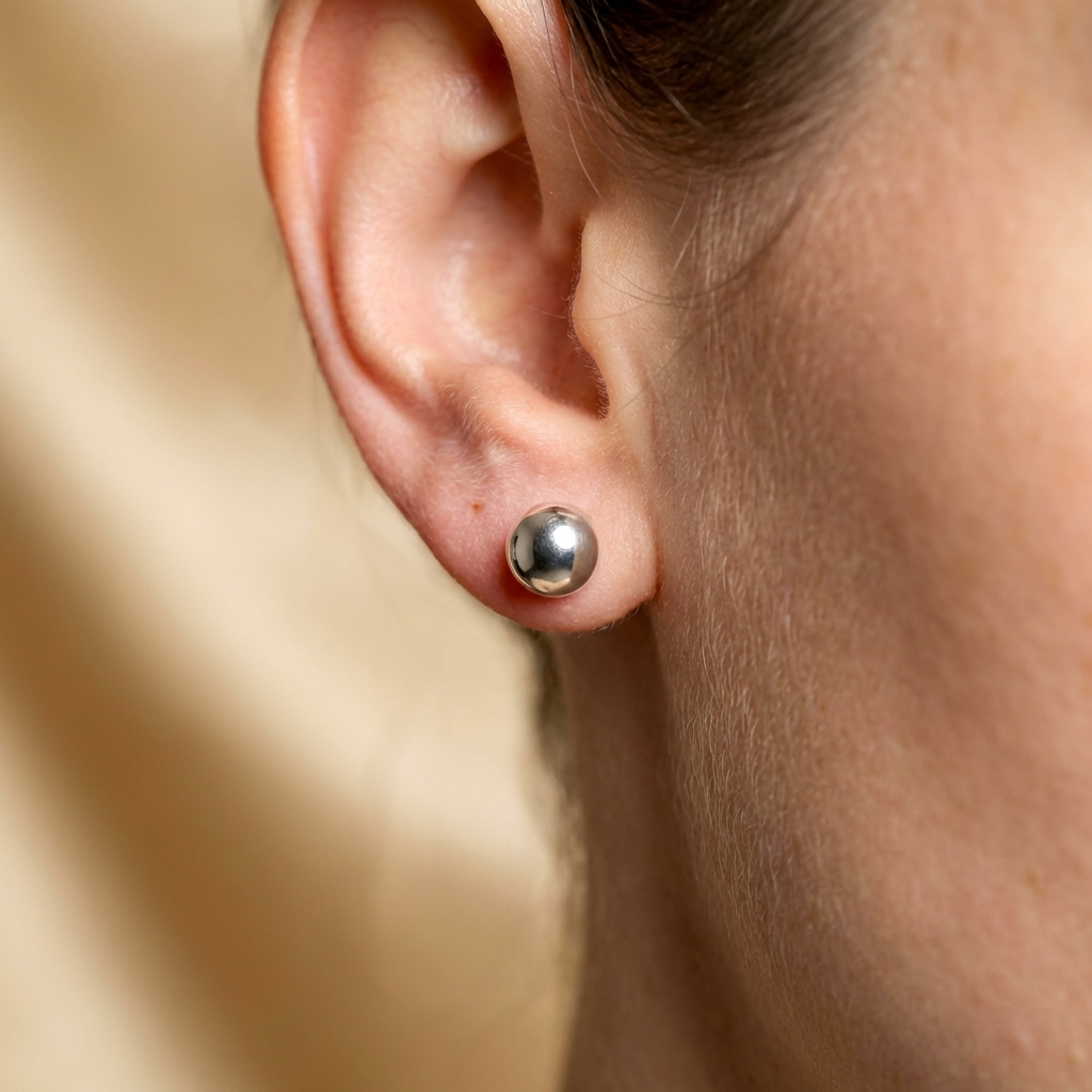 Сережки пусети великі срібні кульки 8 mm. Без вставок. Невагомі. Безкоштовна доставка по Україні. Відправлення в день замовлення. 