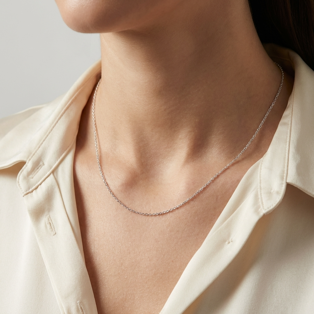 Cрібний ланцюжок жіночий якірне плетіння. 45 см. Купити тонкий срібний ланцюжок. Безкоштовна доставка. Швидка відправка.
