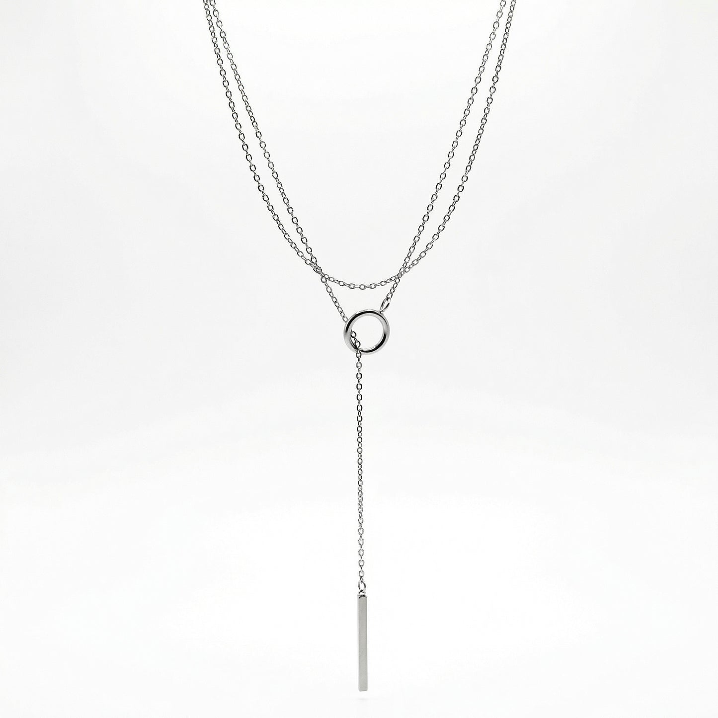 Срібний ланцюжок дуже довгий плетіння якір. Срібний чокер та срібний ланцюжок з застібкою колечком та паличкою. Срібне кольє спичка 10 Crystals