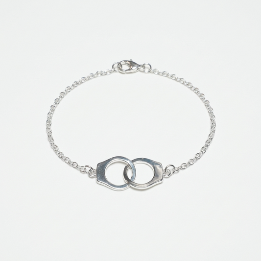 Срібний браслет наручники для жінок. Родоване срібло. Безкоштовна доставка. Швидка відправка. 10 Crystals