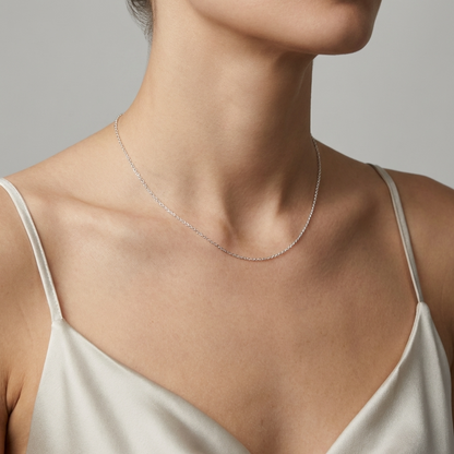 Купити срібний ланцюжок жіночий якірне плетіння. 45 см. Тонкий срібний ланцюжок. Безкоштовна доставка. Швидка відправка.

